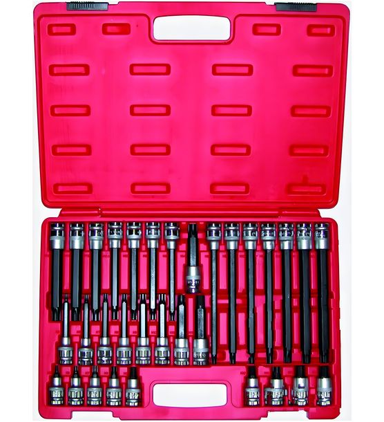 JMP socket wrench set, ribe, 1/2 inch, 32-piece
