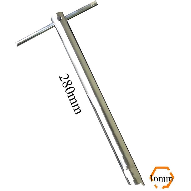 Zündkerzenschlüssel JMP 280mm Schlüsselweite 16 mit abgewinkeltem Knebel