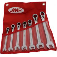JMP 7-piece ratchet ring wrench set with changeover