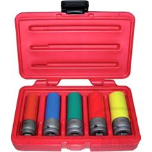 JMP power socket set 6-point 1/2 inch 5-piece coated 15 17 19 21 22mm