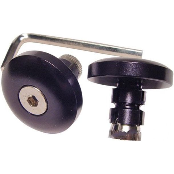 JMP aluminum black 13mm handlebar ends
