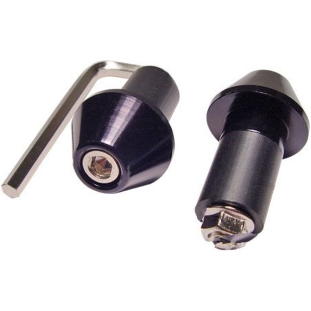 Barra in alluminio JMP con estremità nere da 17 mm