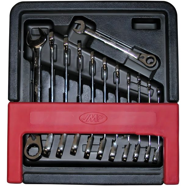 JMP 12-piece ratchet ring wrench set with changeover