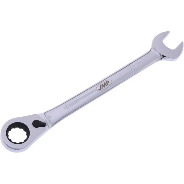Clé polygonale à cliquet JMP 15 mm avec inverseur