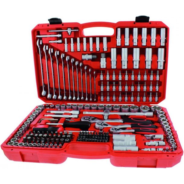 Set di chiavi a bussola JMP da 216 pezzi 1/4-3/8-1/2