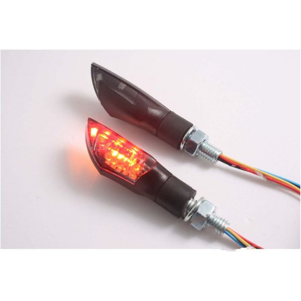 Intermitente JMP RELEASE LED con freno y luz trasera de cristal ahumado negro