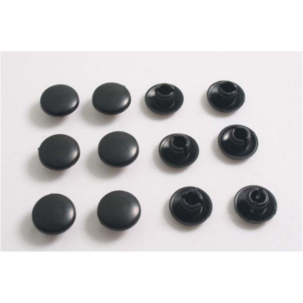 Tapón de rosca negro JMP M10 12 piezas