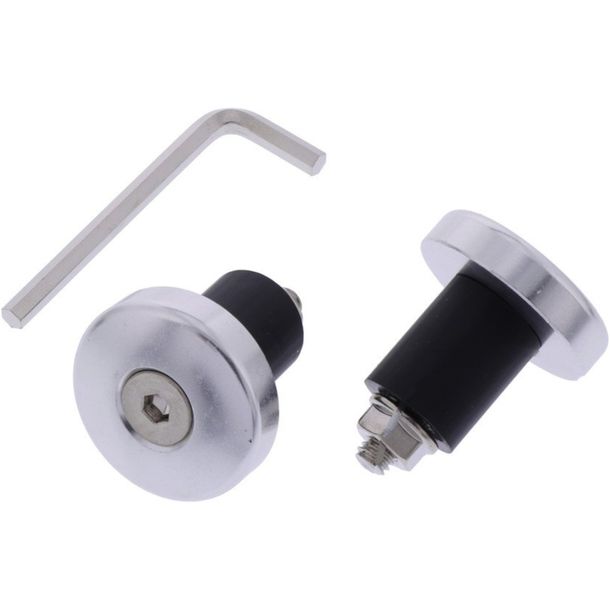 JMP aluminum silver 17mm handlebar ends