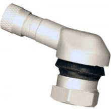 Valvola angolata in alluminio JMP, argento opaco 11,3 mm