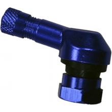 Valvola angolata in alluminio JMP, blu 11,3 mm