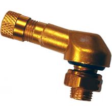 Valvola JMP angolata in alluminio dorato da 8,3 mm