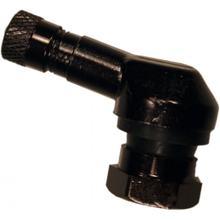 Valvola angolata in alluminio JMP, nera 11,3 mm