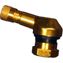 Valvola angolata in alluminio JMP 11,3 mm gialla