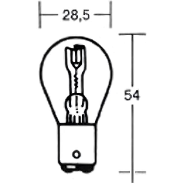 Lamp JMP 6V18/18W BAx15D 1 stuk