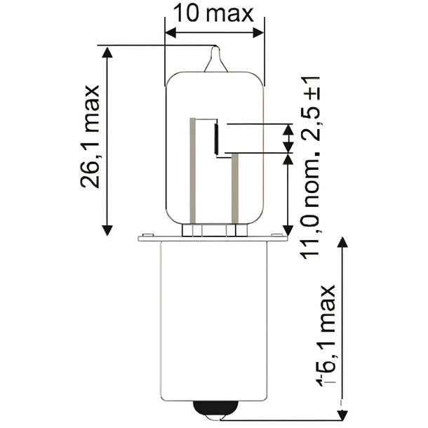 Lampe JMP HS2 6V15W Px13,5S 1 Stück