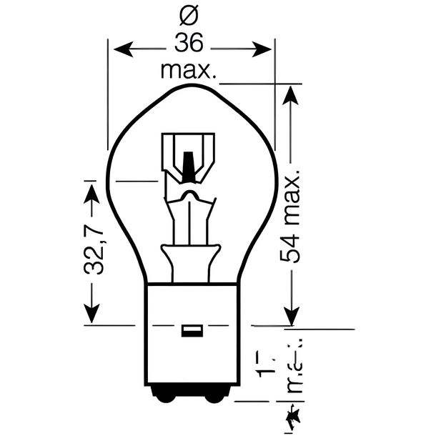Lampada JMP 12V35/35 Watt BA20D 1 pezzo per Yamaha Aerox, Honda CBR R Neos Jog RR LC AC XL V Varadero 50/80/90/100/125/150/200/250/350