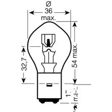 Lampe JMP 12V35/35 Watt BA20D 1 Stück für Yamaha Aerox , Honda CBR R Neos Jog RR LC AC XL V Varadero 50 / 80 / 90 / 100 / 125 / 150 / 200 / 250 / 350