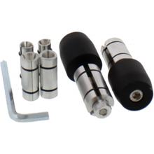 JMP aluminum black inch and 17/12mm inner handlebar ends
