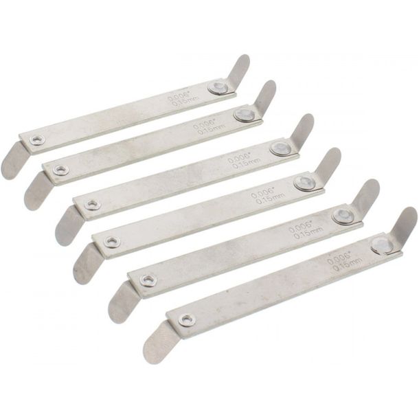 Fühlerlehre JMP metrisch/Zoll 6-teilig 0,15/0,20mm