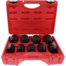 Jogo de soquetes de impacto JMP sextavado 3/4 9 peças 24-46mm curto