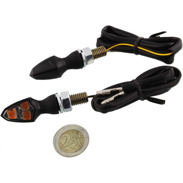 Blinker JMP Mini 4 LED Rauchglas schwarz