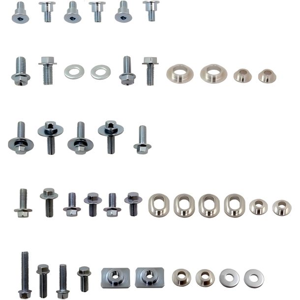 Juego de tornillos JMP de 43 piezas para carenado YZ, Yamaha YZ/WR 125/250 cc, año 2003 - 2015