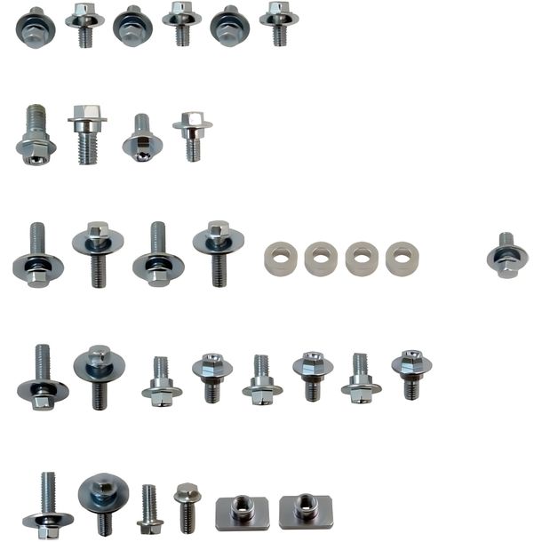Juego de tornillos de moto JMP de 33 piezas para carenado KX, Kawasaki KX F 250/450 cc años 2003 - 2015