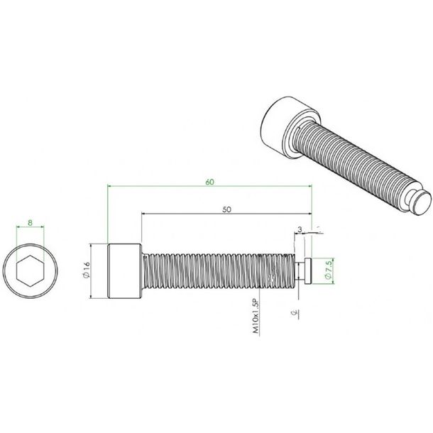 Schraube JMP 60mm  für 7224310