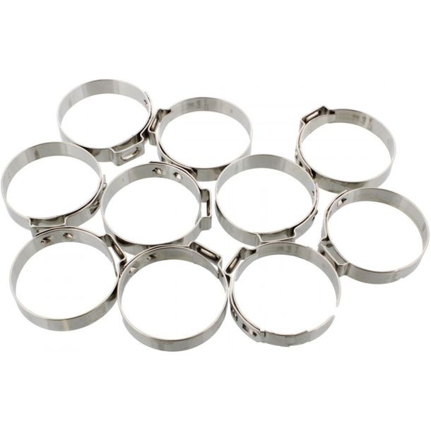 JMP 31.2 perforated band clips, 7 mm, stainless steel, pack of 10