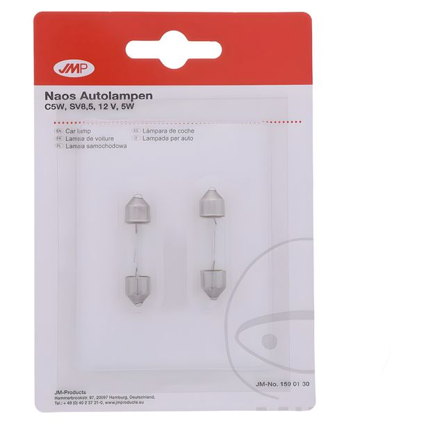 Lampe JMP 12V 5W SV8,5-8 2er Blister