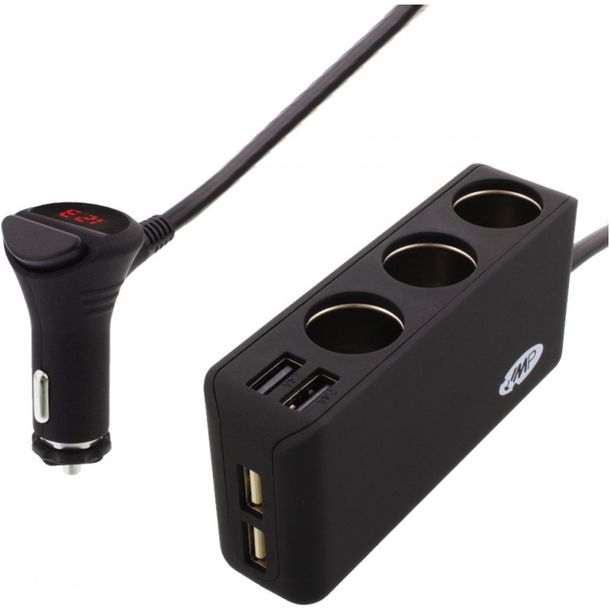 Multi-charger JMP 12/24V 4x USB 3x socket