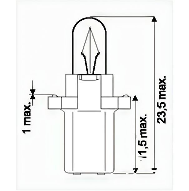 Lámpara JMP 12V1.2W B8.3D 10 piezas para Suzuki UH Burgman 150 cc