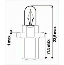 Lampe JMP 12V1,2W B8,3D 10 Stück für Suzuki UH Burgman 150 ccm