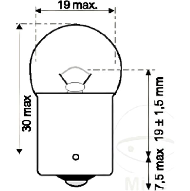Lampe JMP 6V10W BA15S 10 Stück