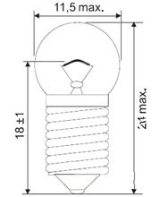 Lampada JMP 6V0.6W E10 10 pezzi