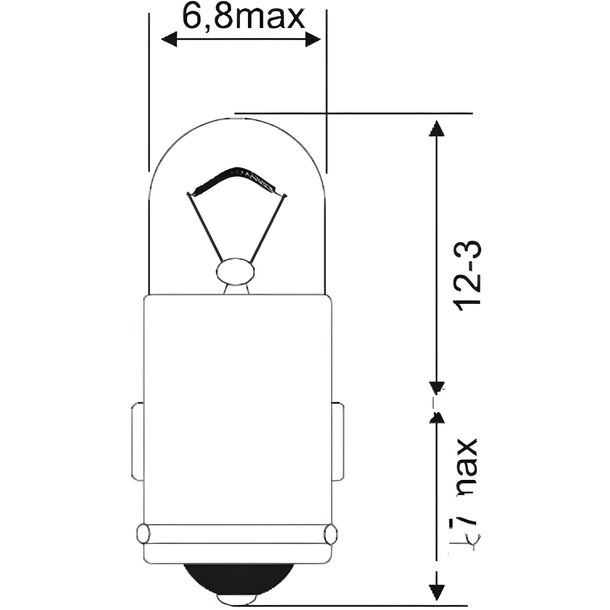 Lampe JMP 6V1.2W BA7S 10 pièces