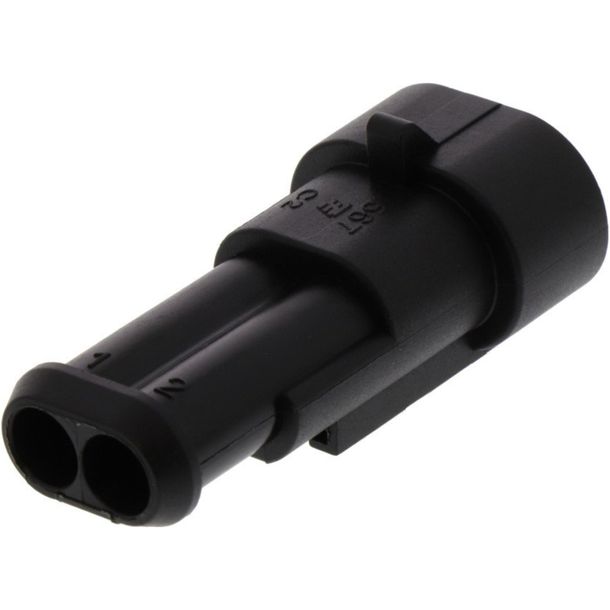 Flachsteckgehäuse JMP 2-Pol  Superseal 1 Stück