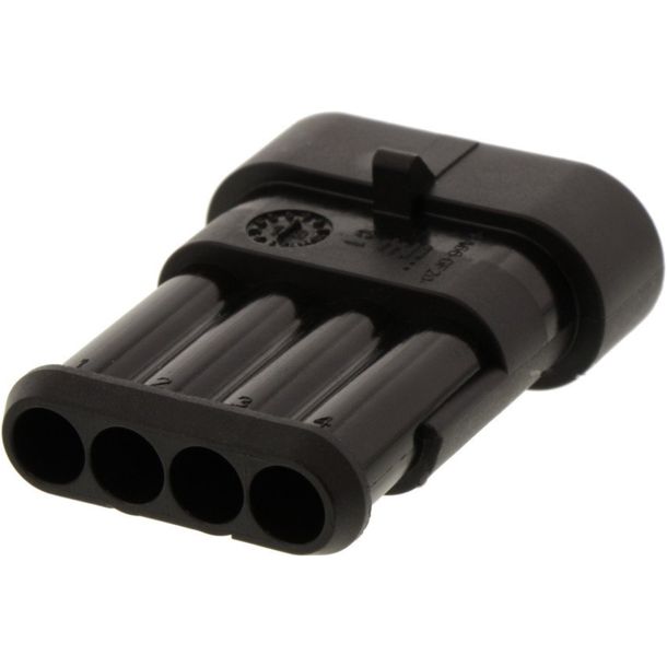 Flachsteckgehäuse JMP 4-Pol  Superseal 1 Stück