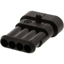 Carcasa de enchufe plano Superseal de 4 pines JMP, 1 pieza
