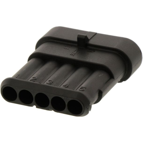 JMP 5-pin Superseal flat plug housing, 1 piece