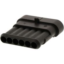 Platte stekkerbehuizing JMP 6-polig Superseal 1 stuk
