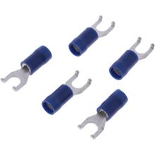 Gabel-Kabelschuh JMP 4,3mm blau 5 Stück
