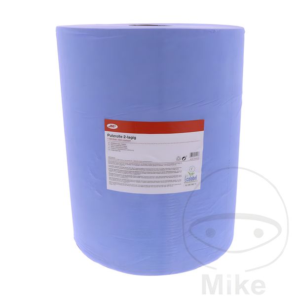 JMP cleaning paper roll, 2-ply, blue, 1500 sheets, 510 m, cellulose