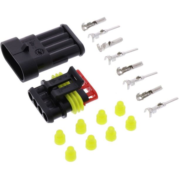 Steckgehäuse JMP Set 4-polig TYCO AMP Superseal