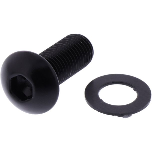 Vite ovale JMP Bolt M10x1,25mm 25mm in alluminio nero