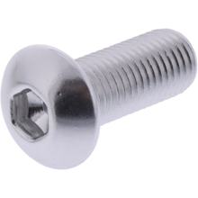 Śruba JMP owalna Śruba M10x1.25mm 25mm aluminium srebrna