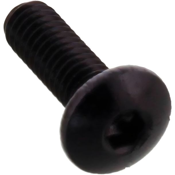 Vis ovale JMP Bolt M4x0.7mm 12mm aluminium noir