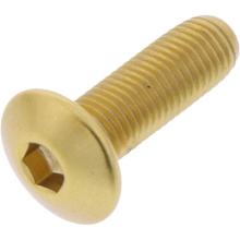 Śruba owalna JMP Śruba M4x0.5mm 12mm aluminium złota