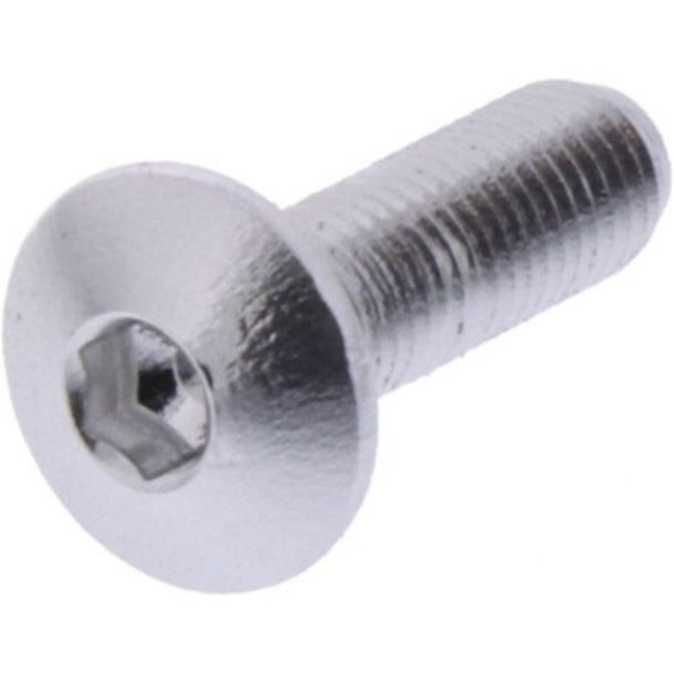 Linsenschraube JMP Bolt M4x0,5mm 12mm Aluminium silber