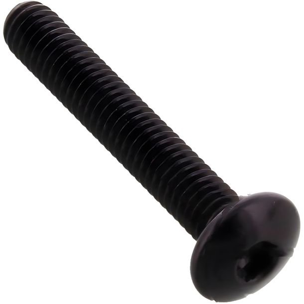 Linsenschraube JMP Bolt M4x0,7mm 25mm Aluminium schwarz